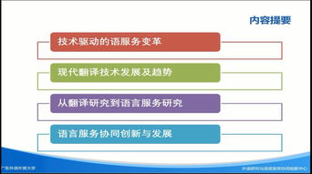 讲座 大数据时代下的翻译技术发展和人才培养